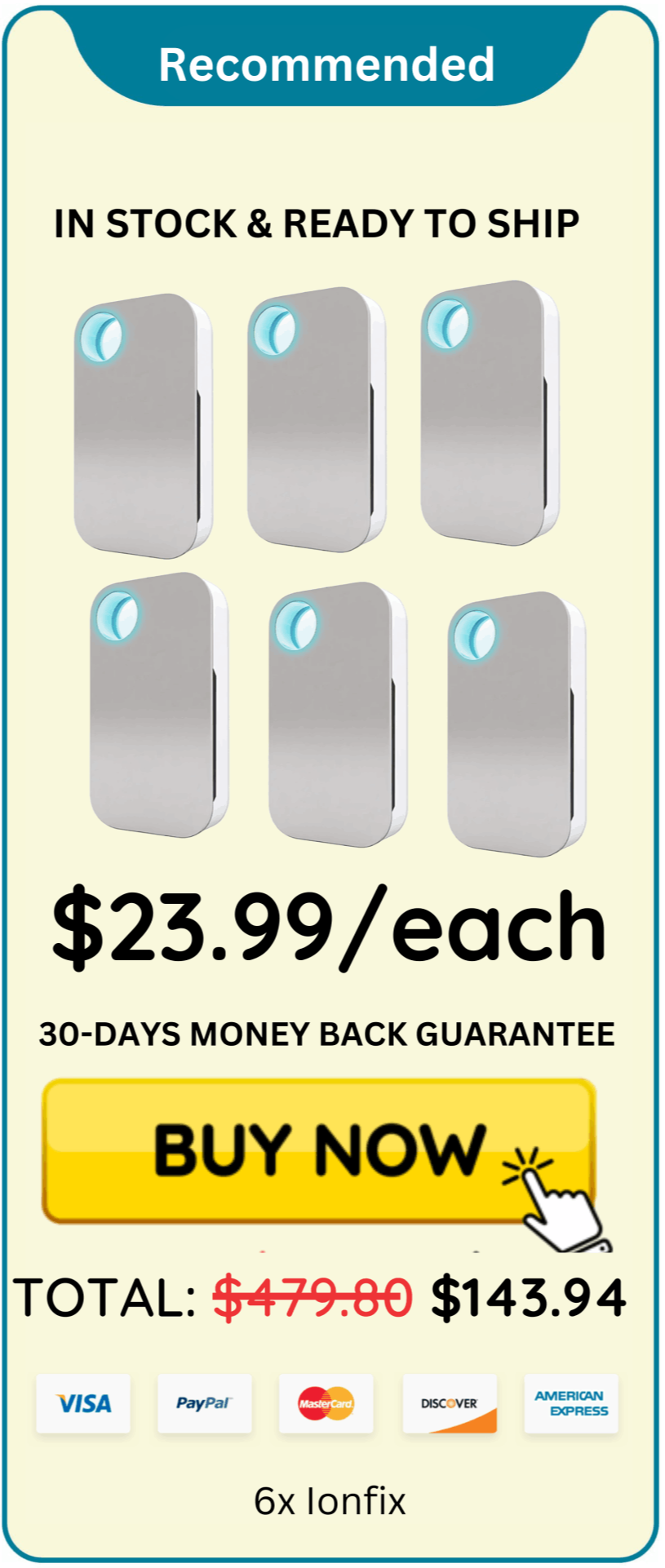 IonFix Air Purifier offer price 